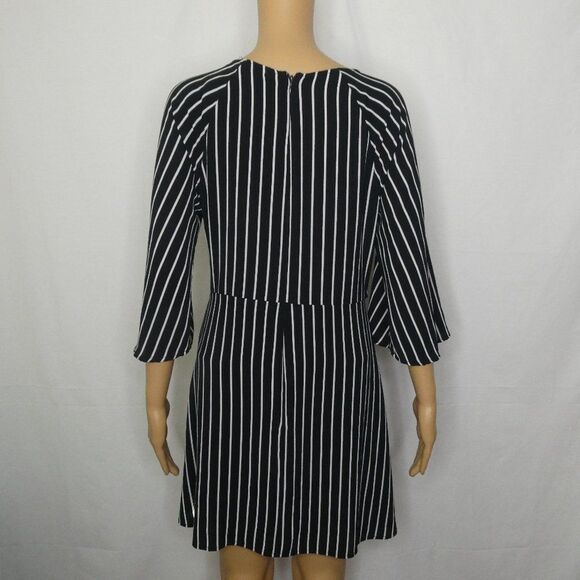 Gypsies & Moondust Striped Mini Ties Dress 3/4 Slv - Picture 11 of 11